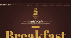 Desktop Screenshot of mariascafe.com